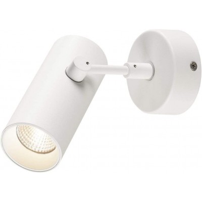 Indoor spotlight 10W Cylindrical Shape 13×5 cm. Adjustable Living room, dining room and lobby. White Color