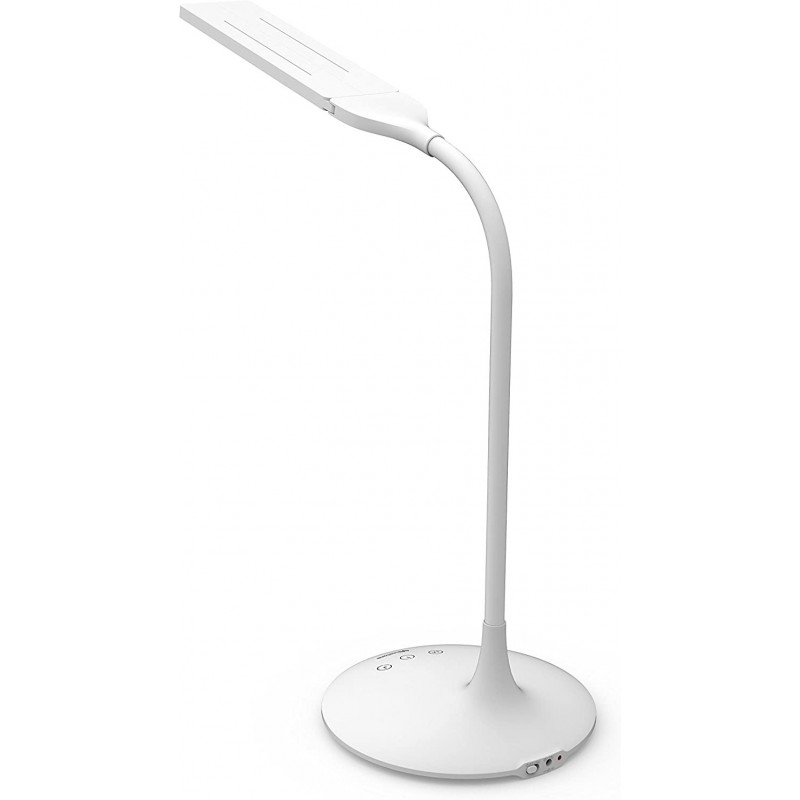 123,95 € Envio grátis | Lampada de escritorio 6W 36×18 cm. LED ajustável. sem fio Sala de estar, sala de jantar e salão. PMMA. Cor branco