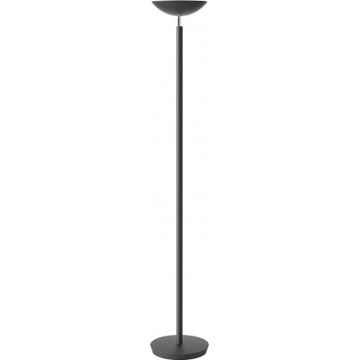 Lámpara de pie 30W Forma Alargada 180×29 cm. LED Comedor, dormitorio y vestíbulo. Estilo clásico. Acero. Color negro