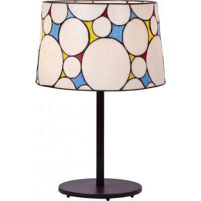 Lampada da tavolo Forma Cilindrica 50×30 cm. Soggiorno, sala da pranzo e camera da letto. Stile design. Bicchiere. Colore bianca