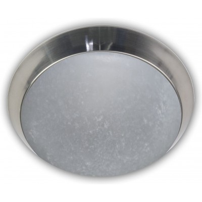 169,95 € Free Shipping | Indoor ceiling light 40×40 cm. Sensor. ring-shaped design Crystal and metal casting. Nickel Color