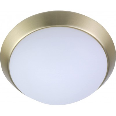 197,95 € Free Shipping | Indoor ceiling light Round Shape 50×50 cm. Sensor LED. ring-shaped design Living room, bedroom and lobby. Crystal and Metal casting. Brass Color
