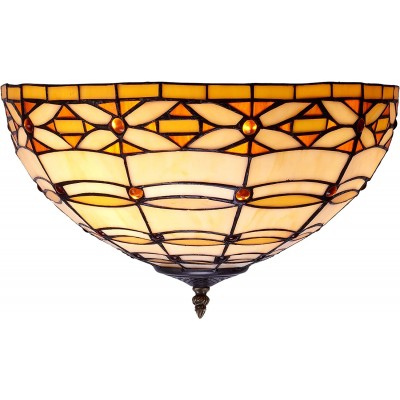 Lampe au plafond Façonner Sphérique 40×40 cm. Salle, chambre et hall. Style conception. Cristal. Couleur marron