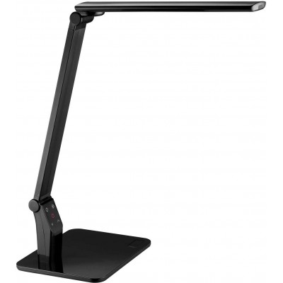 Lámpara de escritorio 10W Forma Alargada 48×20 cm. LED regulable y articulable Salón, comedor y vestíbulo. Estilo moderno. Aluminio y PMMA. Color negro