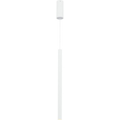 Lámpara colgante 10W 3000K Luz cálida. Forma Alargada 60×3 cm. LED regulable en posición Comedor. Estilo moderno. Aluminio. Color blanco