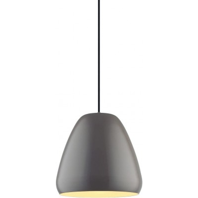 152,95 € Free Shipping | Hanging lamp Conical Shape 31×31 cm. Dining room, bedroom and lobby. Steel. Gray Color