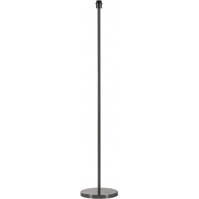 Floor lamp 60W Cylindrical Shape 80×33 cm. Living room, bedroom and lobby. Metal casting. Black Color