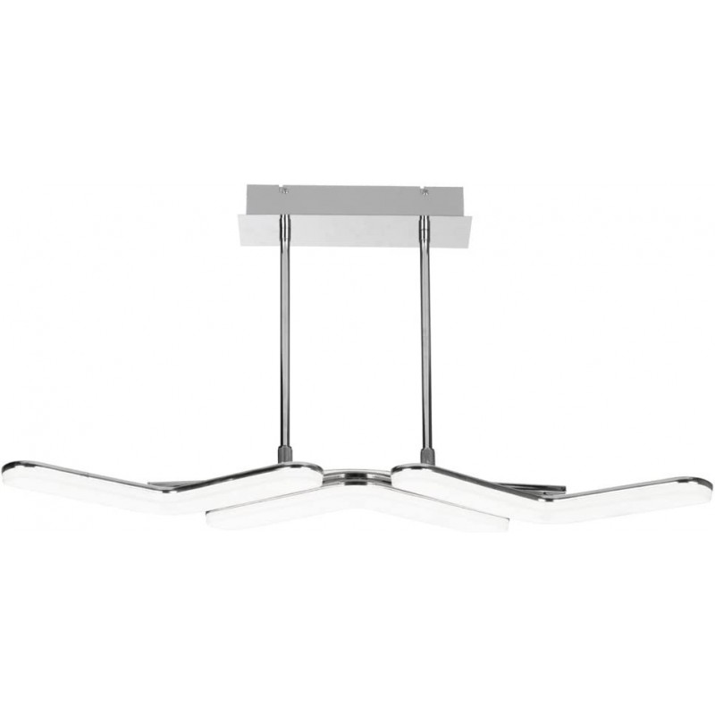 158,95 € Free Shipping | Ceiling lamp 45W 3000K Warm light. 50×50 cm. LED Living room, dining room and lobby. Modern Style. Aluminum and Polycarbonate. White Color