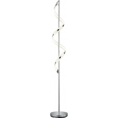 269,95 € Free Shipping | Floor lamp Trio 20W Extended Shape 162×25 cm. Living room, dining room and bedroom. Modern Style. Metal casting. Plated chrome Color