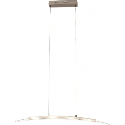 Подвесной светильник 4W 3000K Теплый свет. Удлиненный Форма 151×80 cm. 4 светодиодных прожектора Гостинная, столовая и лобби. Дизайн Стиль. Металл и Стекло. Серый Цвет