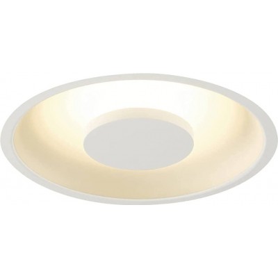335,95 € Free Shipping | Indoor ceiling light 22W 3000K Warm light. Round Shape 23×23 cm. LED Living room, dining room and lobby. Modern Style. Steel and Aluminum. White Color