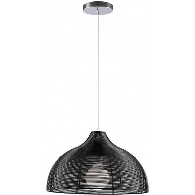 Hanging lamp 60W Spherical Shape 120×40 cm. Living room, dining room and bedroom. Modern Style. Metal casting. Black Color