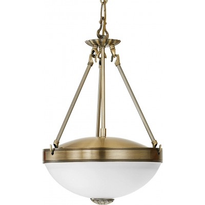 Lámpara colgante Eglo 60W Forma Esférica 110×31 cm. Salón, dormitorio y vestíbulo. Estilo rústico. Metal. Color dorado