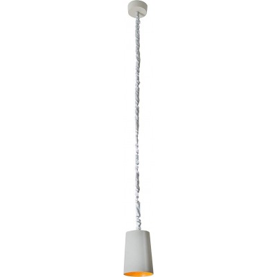 Lámpara colgante 5W Forma Cilíndrica 148×12 cm. Salón, dormitorio y vestíbulo. Color gris