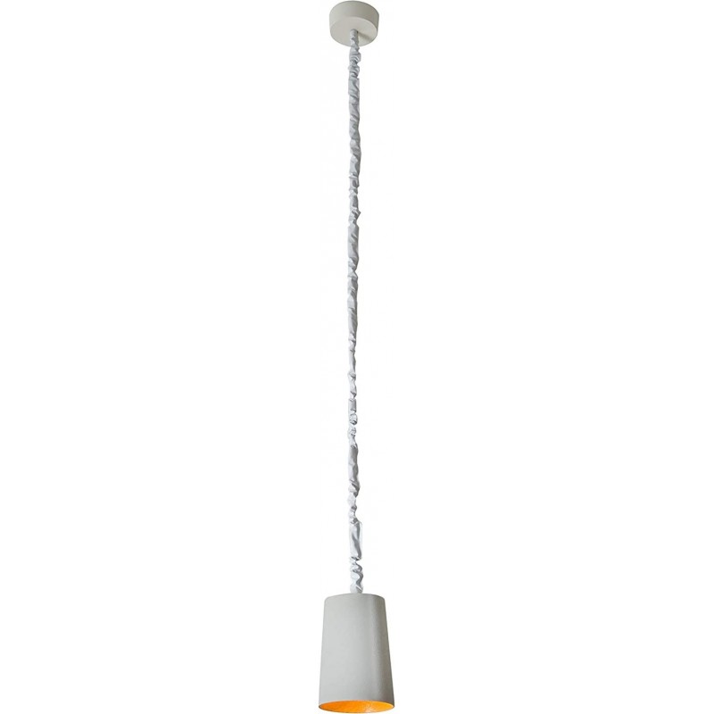 212,95 € Envío gratis | Lámpara colgante 5W Forma Cilíndrica 148×12 cm. Salón, dormitorio y vestíbulo. Color gris
