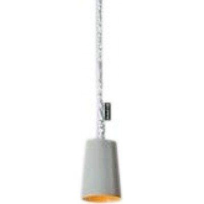 Lámpara colgante 5W Forma Cilíndrica 18×12 cm. Salón, comedor y dormitorio. Color gris