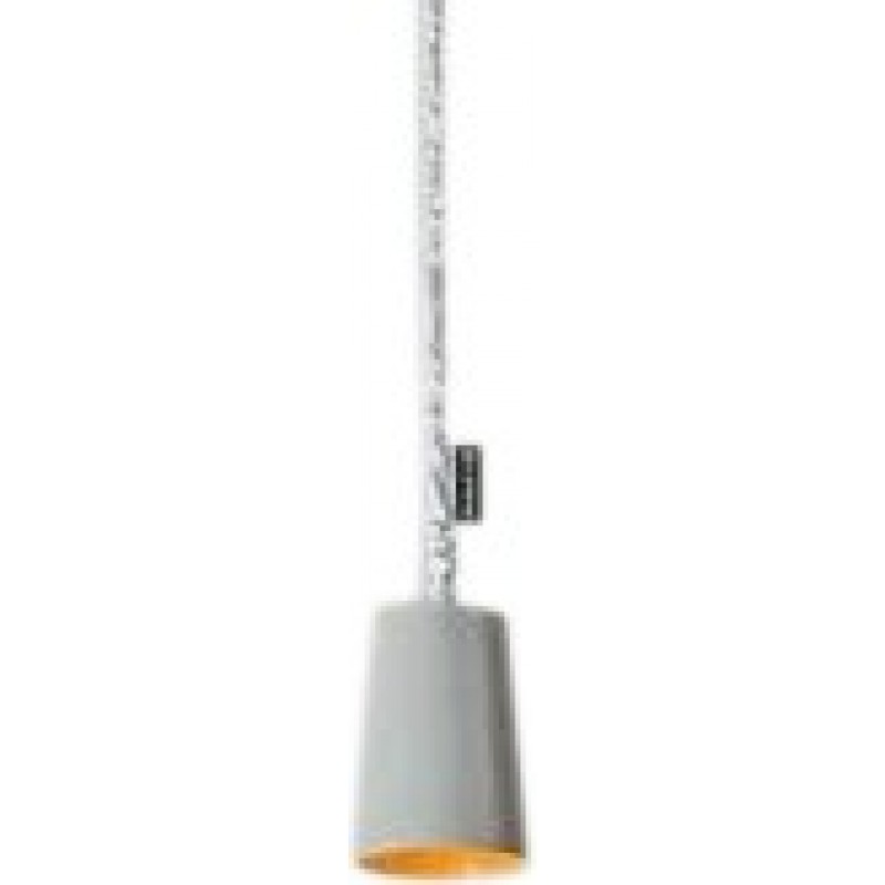 197,95 € Envío gratis | Lámpara colgante 5W Forma Cilíndrica 18×12 cm. Salón, comedor y dormitorio. Color gris