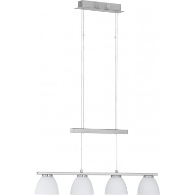 Lampe à suspension 5W Façonner Sphérique 150×80 cm. 4 spots LED Salle, salle à manger et hall. Style classique. Acier. Couleur nickel