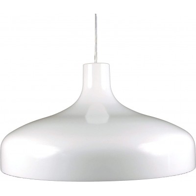 Lámpara colgante 60W Forma Redonda 47×47 cm. Salón, comedor y dormitorio. Estilo moderno. Metal. Color blanco