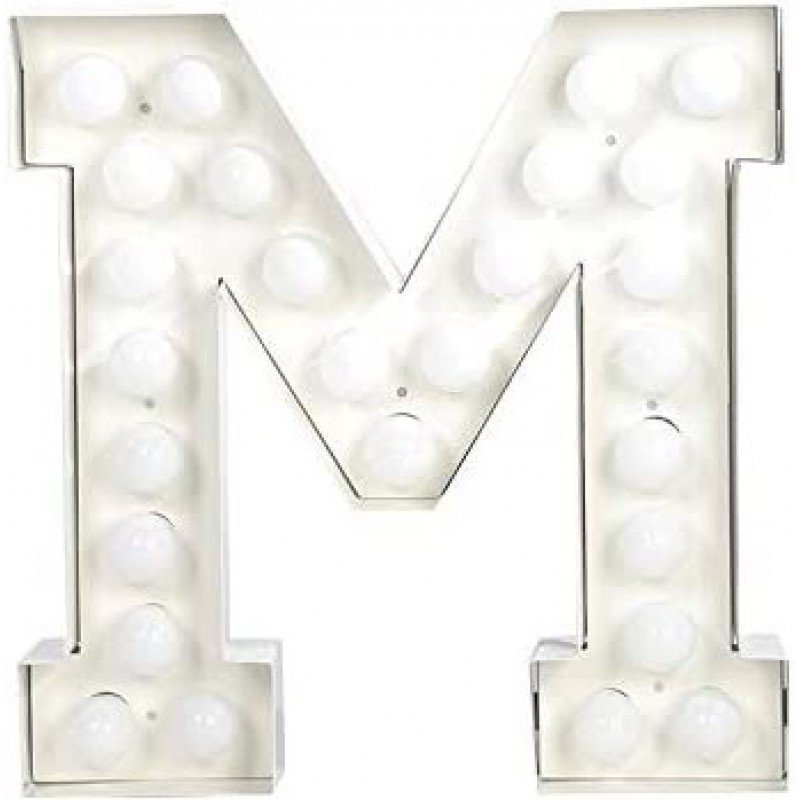 232,95 € Free Shipping | Decorative lighting 5W 73×60 cm. Letter with LED bulbs Living room, bedroom and lobby. Metal casting. White Color