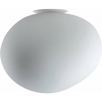Lâmpada de teto 150W Forma Esférica 31×27 cm. Sala de estar, sala de jantar e quarto. Alumínio. Cor branco