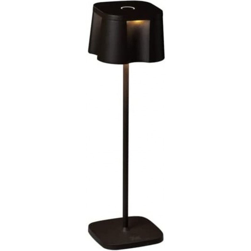158,95 € Free Shipping | Table lamp Square Shape 36×10 cm. Living room, dining room and lobby. Modern Style. Aluminum. Black Color