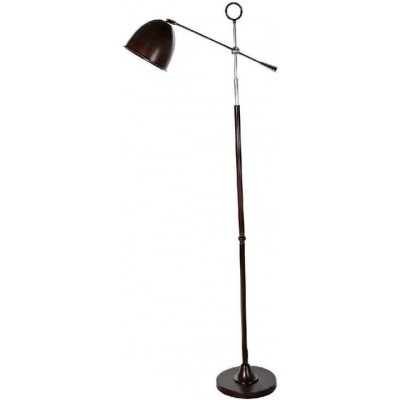 Lámpara de pie Forma Cónica 18×12 cm. Salón, comedor y dormitorio. Metal. Color negro