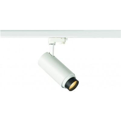 Foco para interior 20W Forma Cilíndrica 33×17 cm. LED regulable en posición Salón, comedor y dormitorio. Aluminio. Color blanco