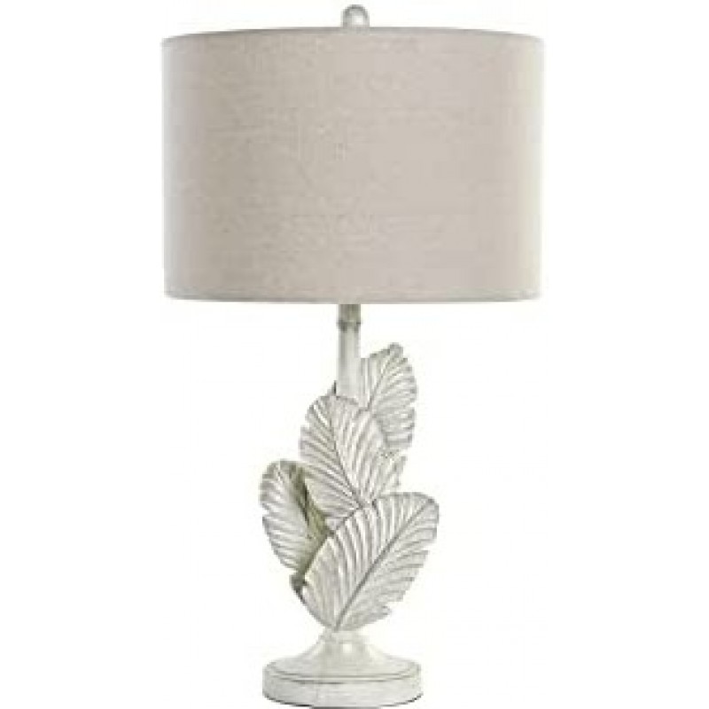 216,95 € Free Shipping | Table lamp Cylindrical Shape 72×38 cm. Feather design Living room, bedroom and lobby. PMMA. White Color