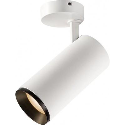 Indoor spotlight 28W Cylindrical Shape 18×10 cm. Adjustable LED Dining room, bedroom and lobby. Modern Style. Polycarbonate. White Color