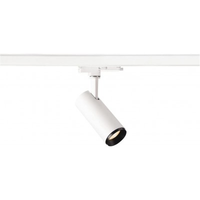 Внутренний точечный светильник 10W Цилиндрический Форма 15×7 cm. Регулируемый светодиод. железнодорожная система Гостинная, столовая и спальная комната. Современный Стиль. Поликарбонат. Белый Цвет
