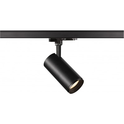 276,95 € Free Shipping | Indoor spotlight 20W Cylindrical Shape 17×9 cm. Adjustable LED. Three-phase rail-rail system. adjustable in position Living room, dining room and bedroom. Modern Style. Polycarbonate. Black Color