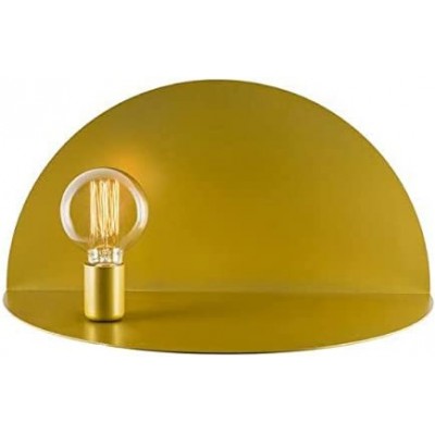室内壁灯 100W 圆形的 形状 52×27 cm. 载玻片托盘 客厅, 饭厅 和 大堂设施. 金属. 金的 颜色