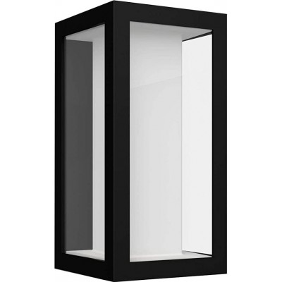 屋内ウォールライト Philips 長方形 形状 34×29 cm. リビングルーム, ダイニングルーム そして ロビー. 金属. ブラック カラー