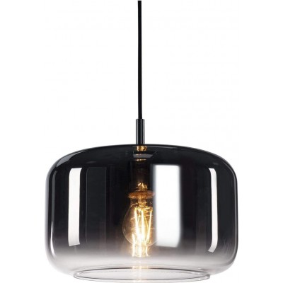 Подвесной светильник 15W Цилиндрический Форма 36×35 cm. Столовая, спальная комната и лобби. Современный Стиль. Стекло. Покрытый хром Цвет