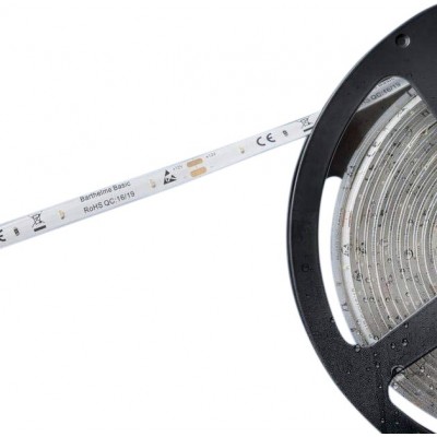 LED灯条和软管 2W LED 拉长的 形状 500 cm. 5米。 LED 灯带线圈卷轴。开口端 阳台, 花园 和 公共场所. 白色的 颜色