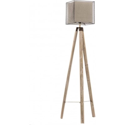 249,95 € Free Shipping | Floor lamp 22W 155×35 cm. Clamping tripod Metal casting and textile. Sand Color