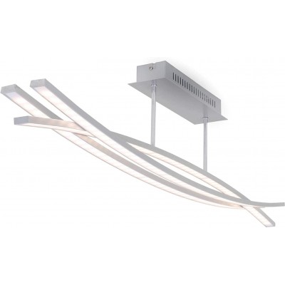 146,95 € Spedizione Gratuita | Lampada da soffitto 6W 100×23 cm. 3 punti luce LED. dimmerabile Pmma e metallo. Colore alluminio