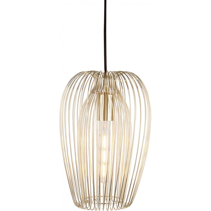 174,95 € Free Shipping | Hanging lamp 40W Cylindrical Shape 45×30 cm. Living room, dining room and bedroom. Modern Style. Metal casting. Golden Color