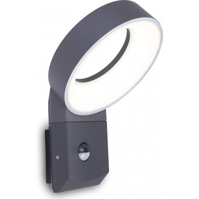 164,95 € Free Shipping | Outdoor wall light 14W Round Shape 30×19 cm. LED Terrace, garden and public space. Aluminum. Black Color