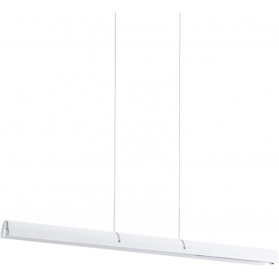 吊灯 Eglo 21W 长方形 形状 110×99 cm. 可调光 LED 聚光灯 饭厅. 现代的 风格. 钢, 铝 和 金属. 白色的 颜色