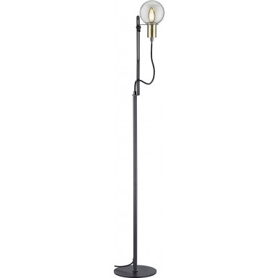 Floor lamp Trio 40W Spherical Shape LED Living room, dining room and lobby. Modern Style. Metal casting. Black Color