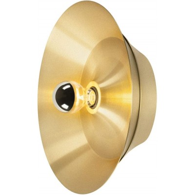 287,95 € Free Shipping | Indoor wall light 60W Round Shape 41×41 cm. Living room, dining room and bedroom. Steel and Aluminum. Brass Color