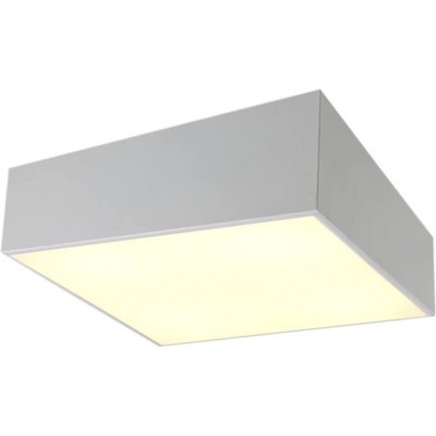 165,95 € Envio grátis | Luz de teto interna 45×45 cm. Acrílico e metais. Cor branco