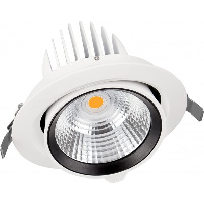 242,95 € Envio grátis | Iluminação embutida 35W 18×18 cm. Alumínio. Cor branco