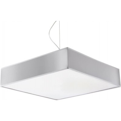 Hanging lamp 60W Square Shape 80×45 cm. LED Living room, dining room and bedroom. Modern Style. Polycarbonate. Gray Color