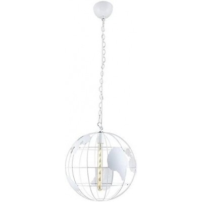 吊灯 40W 球形 形状 120×40 cm. 客厅, 饭厅 和 大堂设施. 金属. 白色的 颜色