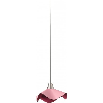 93,95 € Envio grátis | Lâmpada pendurada 5W Forma Redondo 20×20 cm. LED Sala de jantar, quarto e salão. Alumínio. Cor rosa