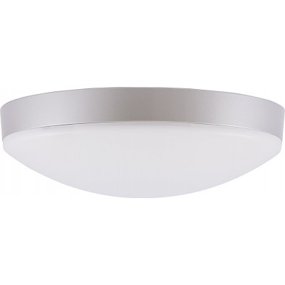 107,95 € Spedizione Gratuita | Plafoniera da interno 23W 28×28 cm. Luce dimmerabile Alluminio. Colore argento