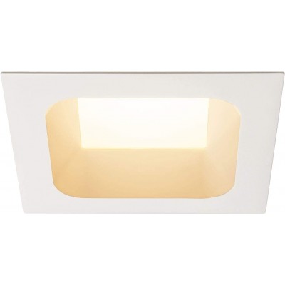 251,95 € Free Shipping | Recessed lighting 31W 3000K Warm light. Square Shape 19×19 cm. Position adjustable LED Living room, dining room and bedroom. Modern and industrial Style. Aluminum and PMMA. White Color
